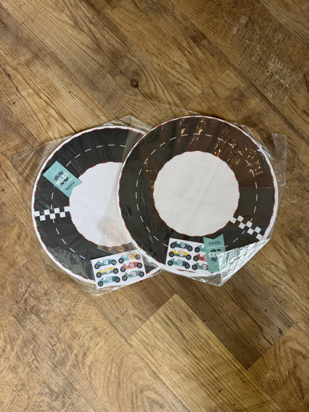 NWT Set of 2 Packs (24 total) My Minds Eye Miles per Hour Race Track Placemats